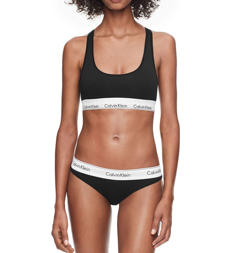 Calvin Klein Cotton Bralette and Bikini Set