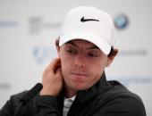 VIRGINIA WATER, ENGLAND - MAY 21:  Rory McIlroy of Northern Ireland reacts to questions from the media at a press conference ahead of the BMW PGA Championship at Wentworth on May 21, 2014 in Virginia Water, England.  (Photo by Ian Walton/Getty Images)