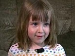 Heroine: 4-year-old Abby, pictured, told investigators the robbers were actually white -- though the babysitter had described them as black