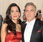 NEW YORK, NY - MAY 04:  George Clooney and Amal Alamuddin arrives at China: Through The Looking Glass Costume Institute Benefit Gala at the Metropolitan Museum of Art on May 4, 2015 in New York City.  (Photo by Rabbani and Solimene Photography/Getty Images)