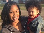 Tragic: Young mother Kayelisa Martin, pictured, committed suicide Thursday by walking in front of a semi-trailer the same day her 14-month-old son Omoyele, pictured with her, mysteriously died at a Canton, Ohio, home, authorities said