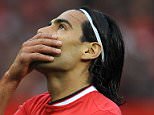 Manchester United's Radamel Falcao shows frustration against Queens Park Rangers.