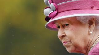 The Queen inspects the King's Troop Royal Horse Artillery outside Hyde Park Barracks in London, Britain, 19 October 2017