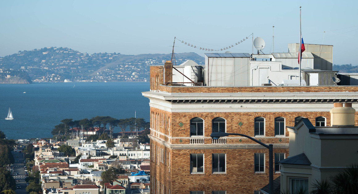 Russia's consulate general in San Francisco is pictured. | Getty Images