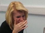 Jo Milne's reaction as she hears for the first time