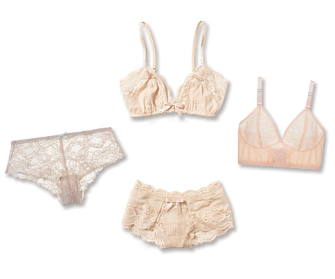 Cabaret-Inspired Nude Lingerie