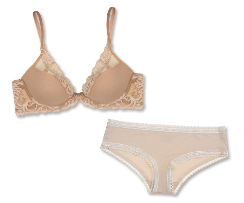 Cabaret-Inspired Nude Lingerie