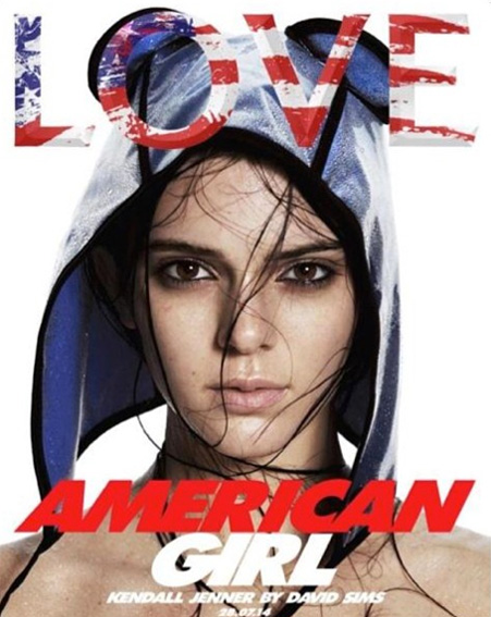 Kendall Jenner appears on the cover of LOVE magazine [Instagram]