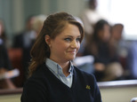 FILE - In this March 4, 2014, file photo, Rachel Canning smiles during a hearing at the Morris County Courthouse, Tuesday, March 4, 2014, in Morristown, N.J....