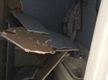 The first floor bathroom of Andrew Pessin exploded on Sunday, his houseguest Jeffrey Oppenheim took these photos.