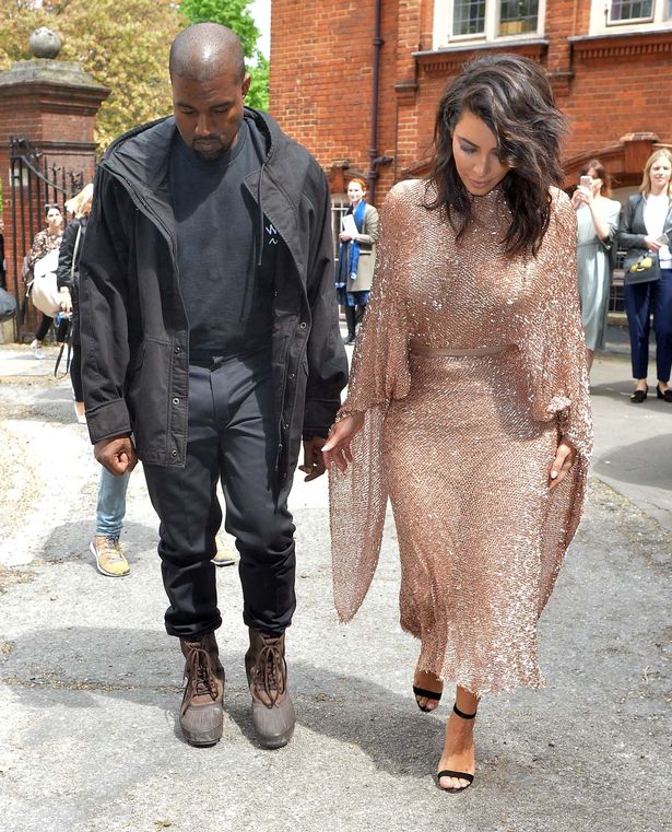 Kim Kardashian and Kanye at the Royal Geographic Society in London