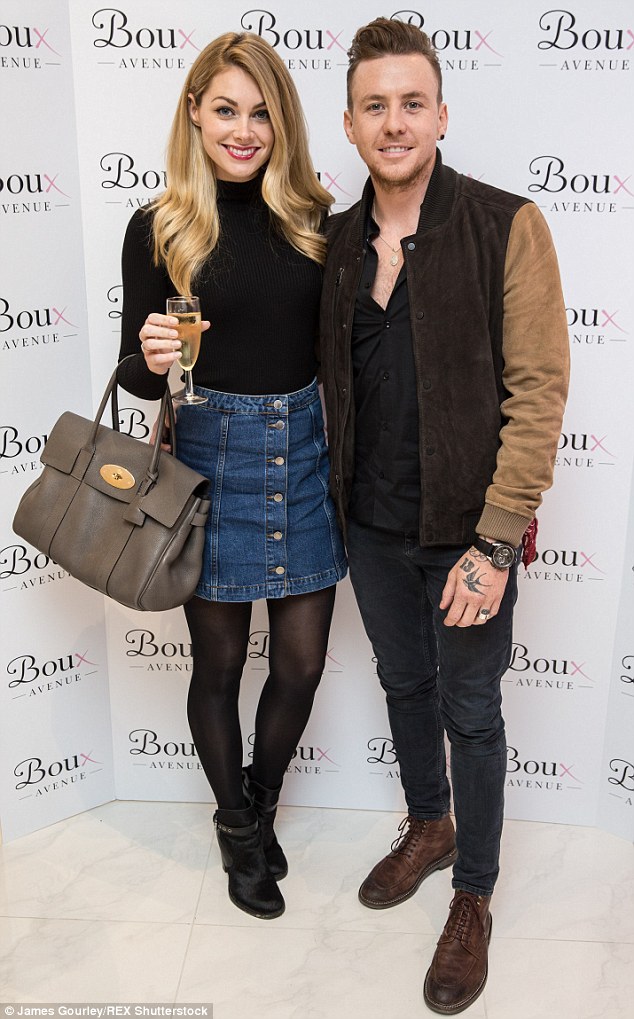 Cute couple: McBusted star Danny Jones was joined by his striking wife Georgia Jones