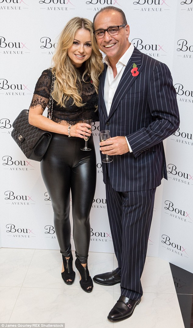 Daring: Strictly dancer Ola Jordan showcased her toned legs in a pair of leather trousers