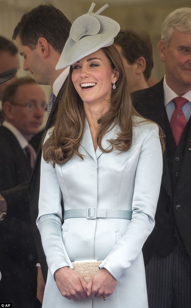 Unlikely: The racy designs would certainly be a departure from the Duchess's usual conservative style - and since she's pregnant with her second child, she'll have to wait a few months to try them on