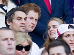 Outing: Prince Harry and his girlfriend Cressida Bonas enjoyed a day out at Twickenham to watch England take on Wales