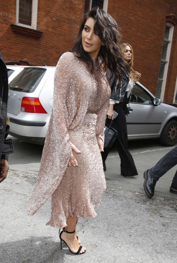 Kim Kardashian and Kanye at the Royal Geographic Society in London