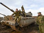 GOLAN HEIGHTS, ISRAEL - JANUARY 19: Israeli soldiers seen near the border between Israel-occupied Golan Heights and Lebanon on January 19, 2015 in Golan Heights, Israel. Israel on Sunday fired two rockets from the Israel-occupied Golan Heights toward a southern Syrian town, killing six Lebanese Hezbollah fighters, including several senior commanders of the military group.PHOTOGRAPH BY Xinhua /Landov / Barcroft MediaUK Office, London.T +44 845 370 2233W www.barcroftmedia.comUSA Office, New York City.T +1 212 796 2458W www.barcroftusa.comIndian Office, Delhi.T +91 11 4053 2429W www.barcroftindia.com