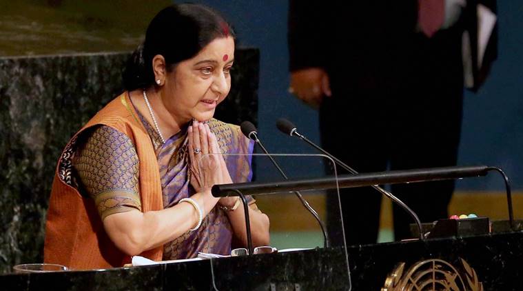 sushma swaraj, sushma swaraj unga address full text, sushma swaraj united nations address, sushma swaraj unga speech, sushma swaraj speech, sushma swaraj full speech, india pakistan, india pakistan relations, indo pak relations, pakistan terrorism, india news