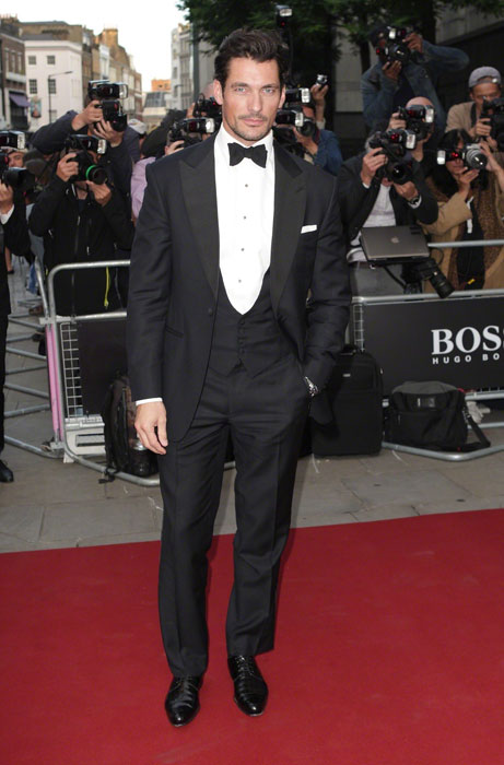 David Gandy on the red carpet at the Royal Opera House for the GQ Men of the Year Awards in London [Flynet]