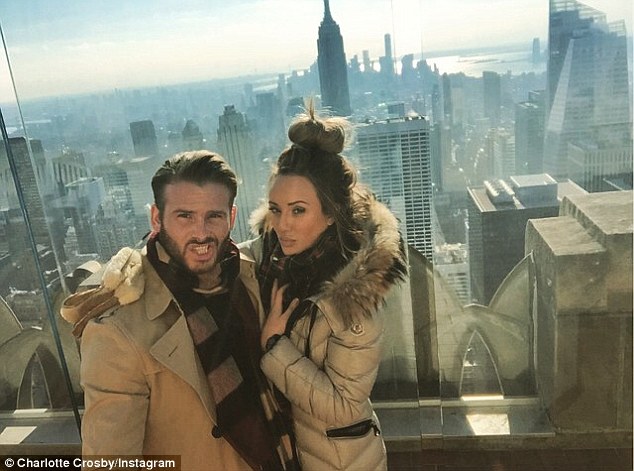 Big Apple: Charlotte Crosby and her on-off boyfriend Mitch Jenkins jetted off to New York City this week