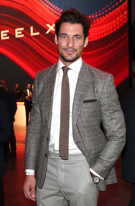 Model David Gandy attends the new Jaguar XE World Premiere at Earls Court in London [Flynet]