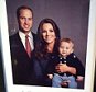 Royal present of family group portrait of The Duke and Duchess of Cambridge with George. given during New Zeland tour.http://blog.hotmonarchy.com/post/103569847545/from-the-new-zealand-tour