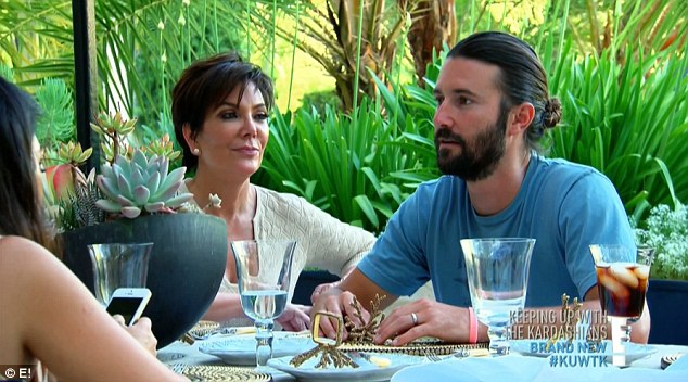 Unhappy: Kim told Bruce that Brody has been saying that 'my mom is favouring Brandon and Leah'