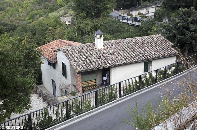 A view of the house where British student Kercher was killed. It is understood Knox will go back to Italy to write a book about the country's legal system