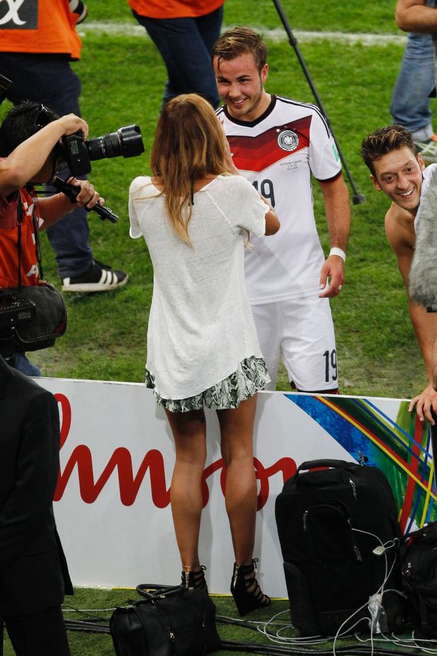 Mario Goetze and Ann-Kathrin Brommel