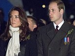 The Duke and Duchess of Cambridge attend the annual Anzac Day dawn service at the Australian War Memorial in Canberra