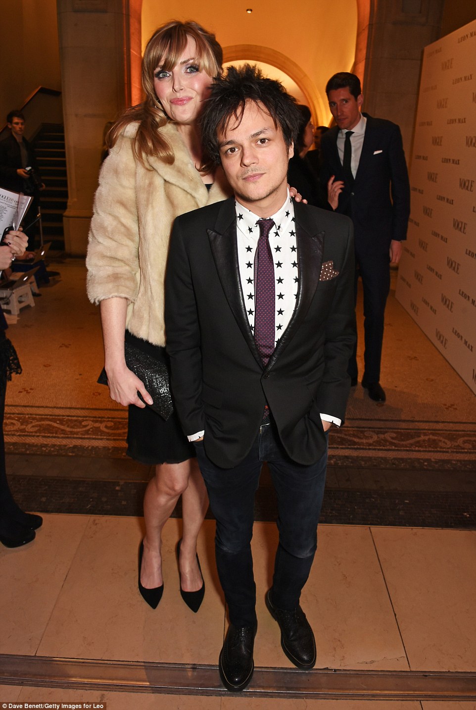 Music meets fashion: Sophie, 38, was accompanied by her jazz-musician-husband Jamie Cullum