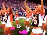 Patriots cheerleaders wearing Devon Still jerseysDevon Still