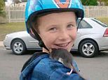 Heartbreaking: Aidan Pankey loved his female pet rat and was thrilled to get her a male companion at Petco. But his family says he contracted a bacterial infection from the new pet called rat-bite fever and are suing the pet store chain