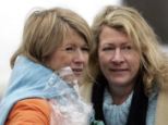 Loss: Martha Stewart with her younger sister, Laura Plimpton, in 2005. Ms Plimpton has died from an aneurysm