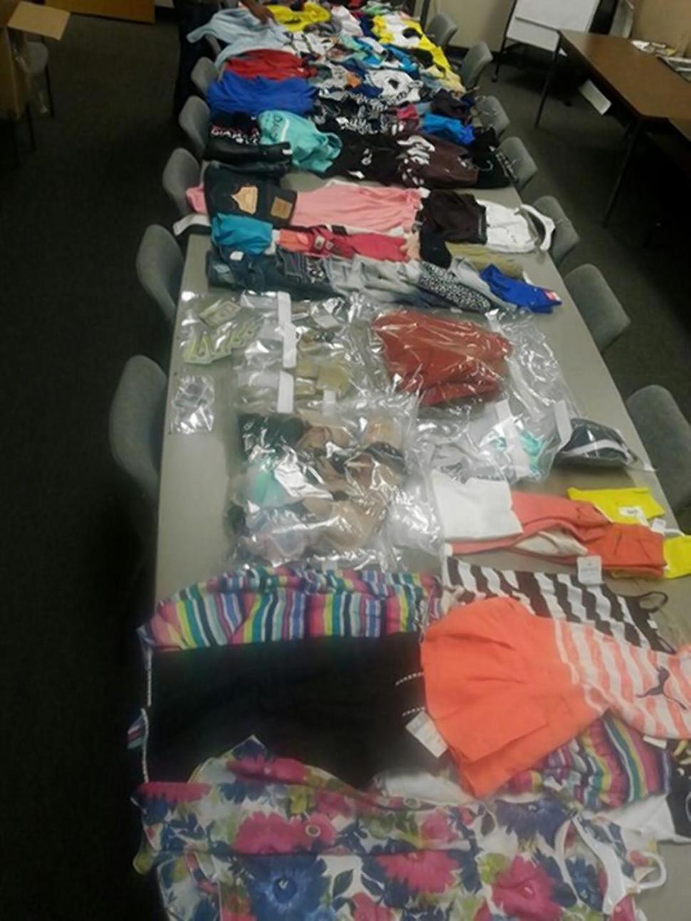 Officers recovered mounds of stolen goods from the family home.