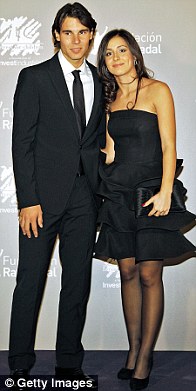 Maria Xisca Perello with her boyfriend Rafael Nadal