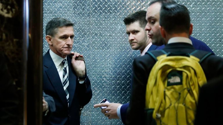 Michael Flynn, left, and his son Michael G.