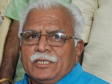 File image of Manohar Lal Khattar. PTI